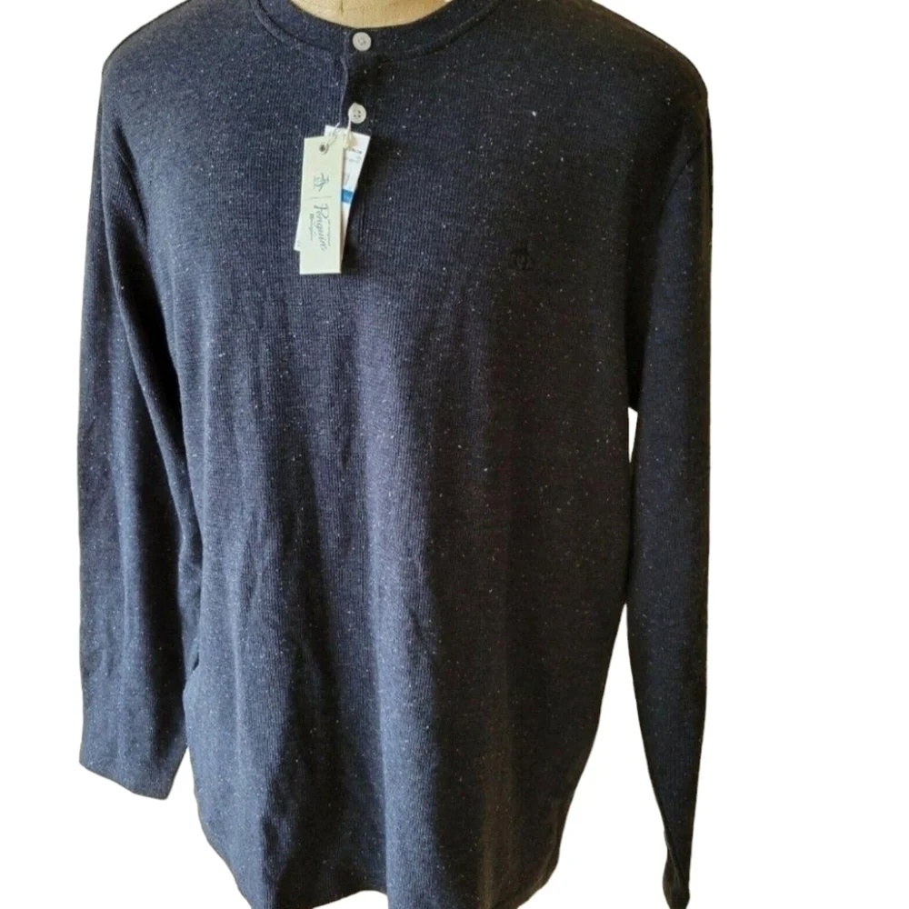 PENGUIN Henley Sweater. Size XL. New With Tags.
